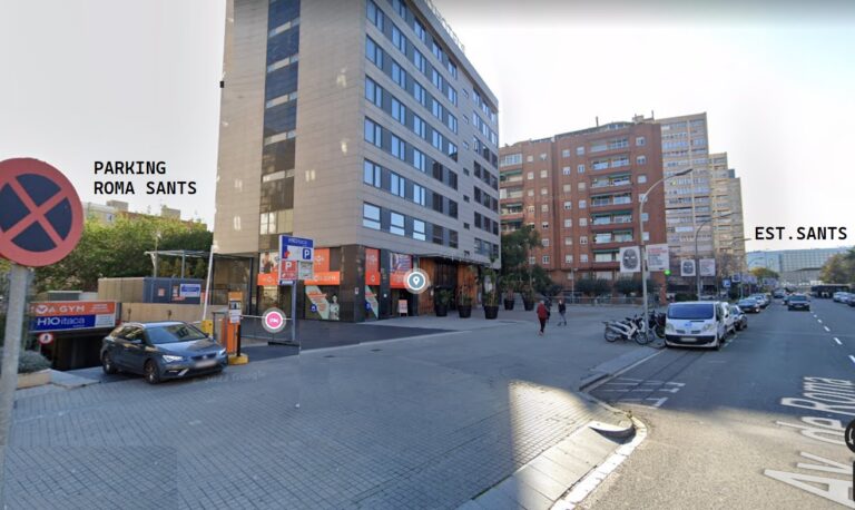 Sobre el parking
