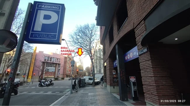 Sobre el parking