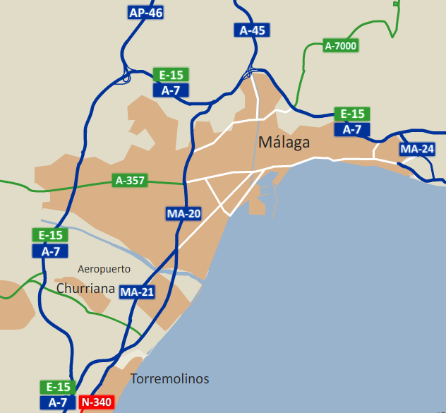 Autovías MA-20 y A-7